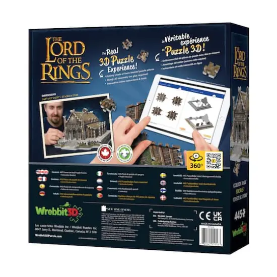 The Lord of the Rings - Golden Hall - Edoras 3D Puzzle: 445 Pcs {5}