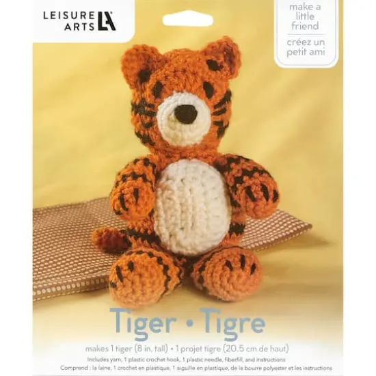 Leisure Arts&reg; Tiger Crochet Friend Kit {1}