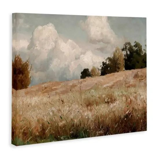 Stupell Industries Classic Cloudy Field Landscape Canvas Wall Art {4}