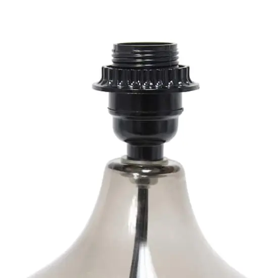 Simple Designs Glass Raindrop Table Lamp Smoke {7}