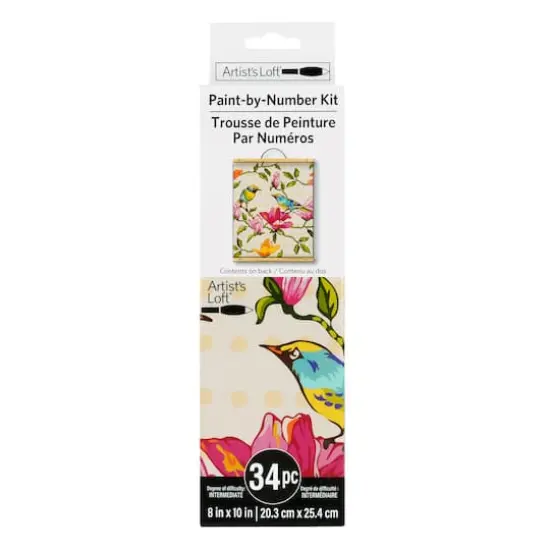 Birds on Flowers Paint-by-Number Kit by Artist's Loft&reg; {4}