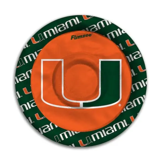 NCAA Flimzee Bean-Bag Flying Disc Miami Hurricanes {1}