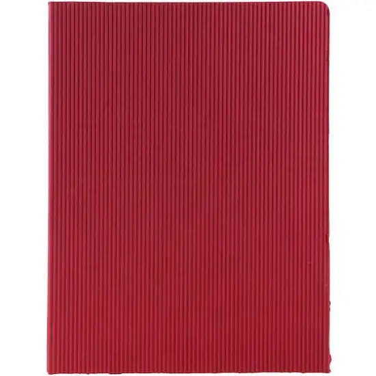 JAM Paper Corrugated Textured 2-Pocket Folders, 6ct. Red {1}