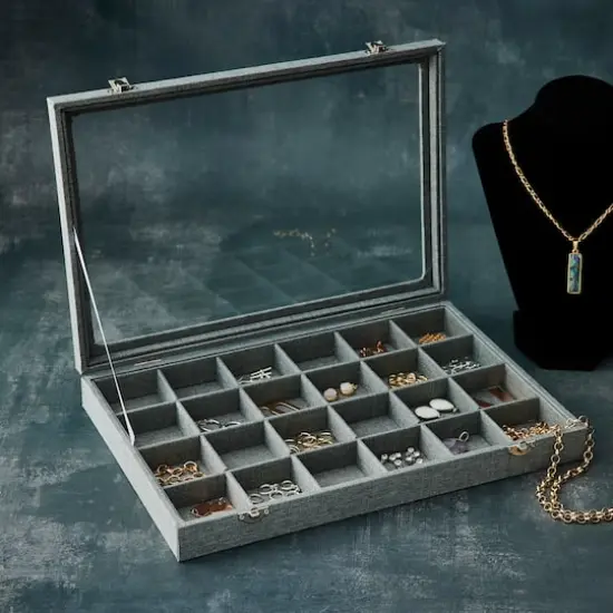 Gray Jewelry Tray with Lid By Bead Landing&trade; {3}