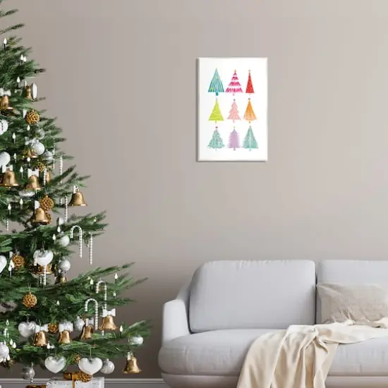 Stupell Industries Varied Fun Christmas Trees Wall Plaque Art {3}