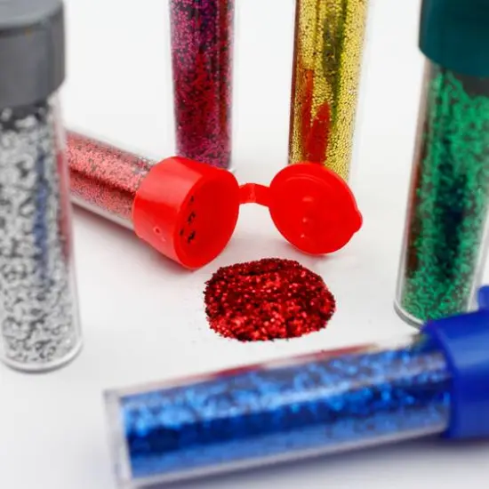 ArtSkills&reg; 8 Color Classic Glitter Shakers with Glue Bottle {7}