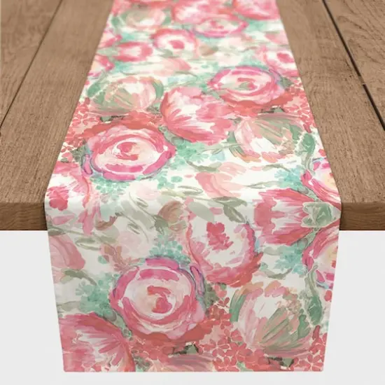 Love Flowers Outdoor Table Runner {3}