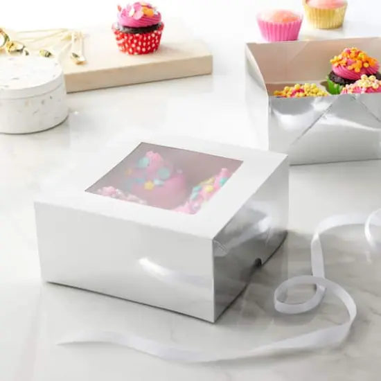 Silver And White Cupcake Boxes By Celebrate It&reg; {3}