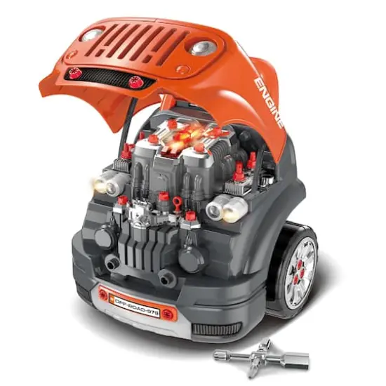 The Bubble Factory Orange ATV Car Mechanic Engine Workshop {5}