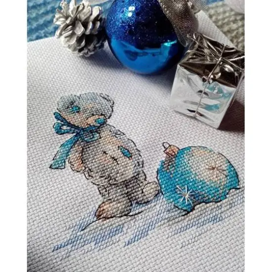 Mp Studia Christmas Bear Cross Stitch Kit {3}