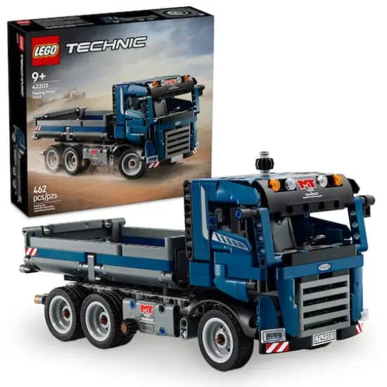 LEGO&reg; Technic&trade; Tipping Dump Truck Toy, Blue Construction Vehicle Set 42203 {1}