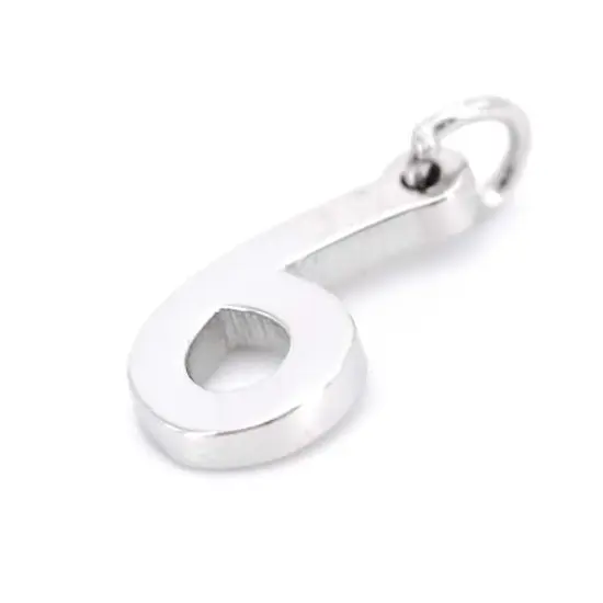 Sterling Silver Number Charm by Bead Landing&trade; 6 {5}