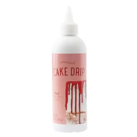 Sweetshop&trade; Cake Drip, 8.5oz. Red {1}