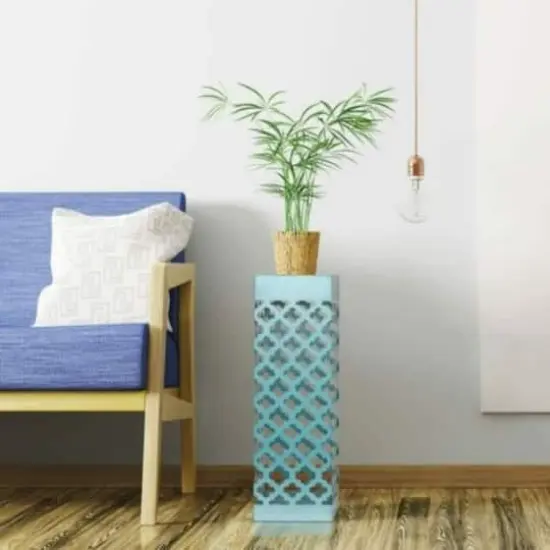NEX&trade; Blue Square Umbrella Stand Rack {7}