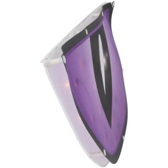 42" Lighted Purple & Black Eyes Halloween Window Silhouette Decoration {4}