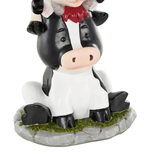 14" Multicolor Farm Animals Stacked Decorative Sculpture {6}