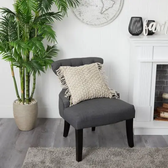 18" Bohemian Fringed Woven Macram&eacute; Pillow Cover {7}