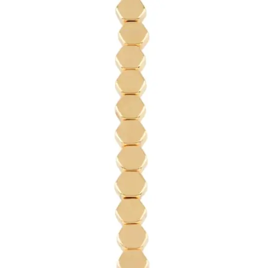 Gold Hexagon Beads, 5.5mm by Bead Landing&trade; {1}