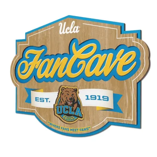 NCAA Fan Cave Sign UCLA Bruins {1}