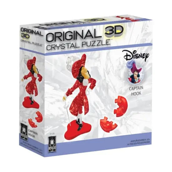 3D Crystal Puzzle - Disney Captain Hook: 39 Pcs {3}