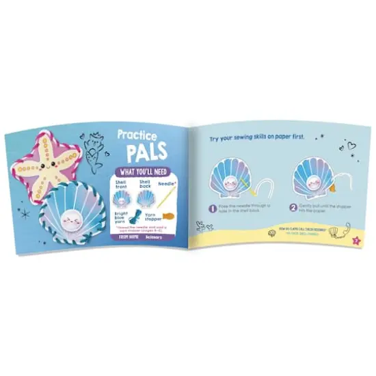 Klutz&reg; Jr. My Cat Mermaid & Friends Book & Craft Kit {4}