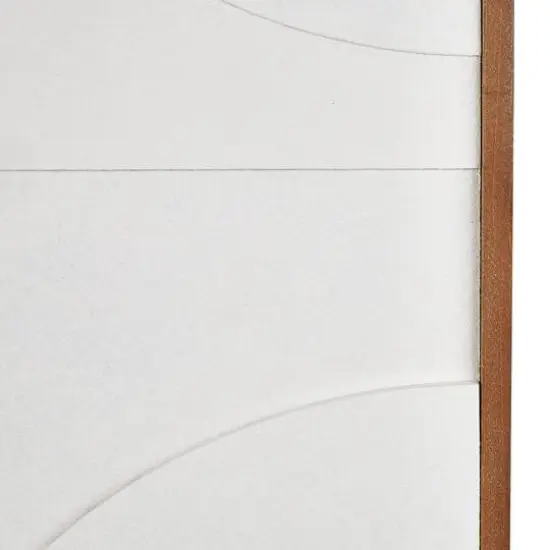 White Dimensional Geometric Framed Wall D&eacute;cor {5}