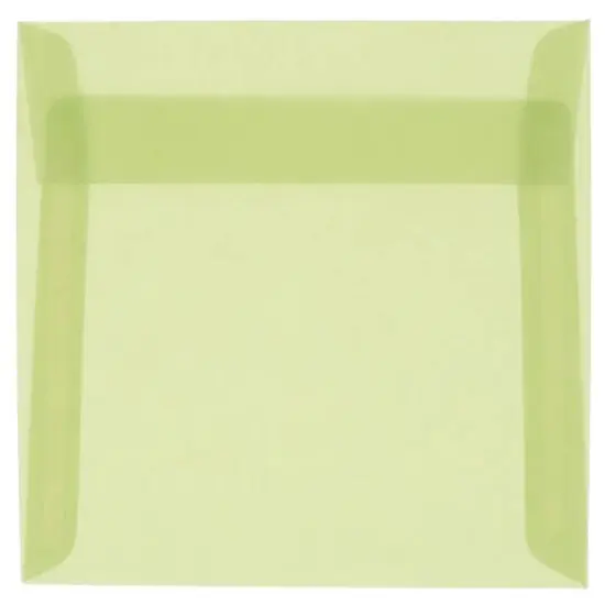 JAM Paper 5.5" x 5.5" Square Translucent Vellum Invitation Envelopes, 25ct. Platinum Silver {2}