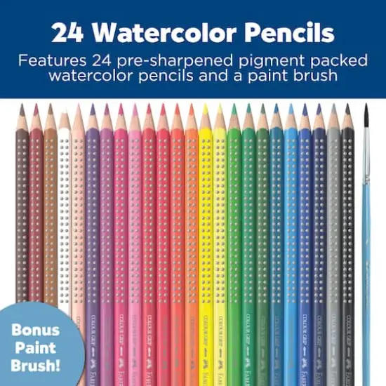Faber-Castell&reg; 24 Color Grip Watercolor EcoPencils {3}