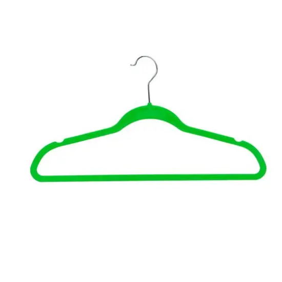 Simplify Slim Velvet Suit Hangers, 25ct. Neon {16}