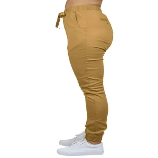 Galaxy By Harvic Loose Fit Stretch Twill Women's Joggers Timber {4}