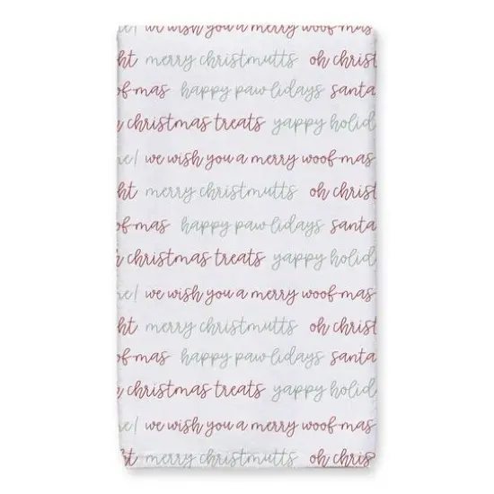Santa Dog Tea Towels - Set of 3 {7}