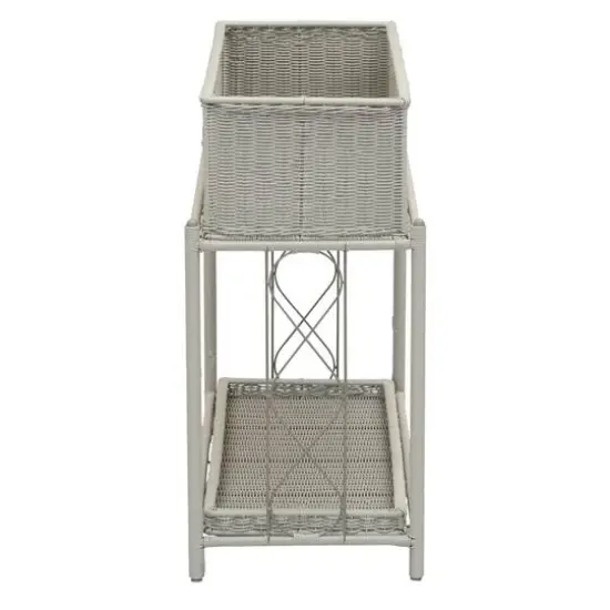 Household Essentials Raised Plant Stand Gray {7}
