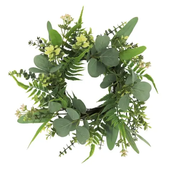 12" Mini Eucalyptus & Sedum Wreath by Ashland&reg; {1}