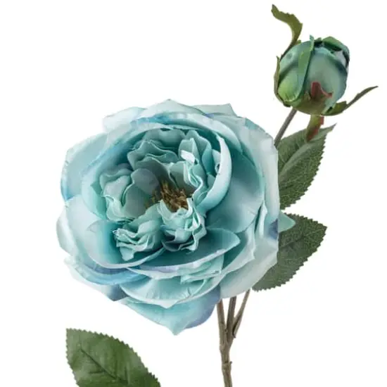 Teal English Rose Stem by Ashland&reg; {4}