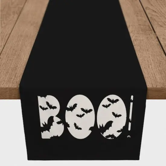 Boo Bats 16" x 90" Cotton Twill Runner {1}
