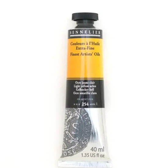 Sennelier Artists' Oil Color, 40mL 254 Light Yellow Ochre S1 {1}
