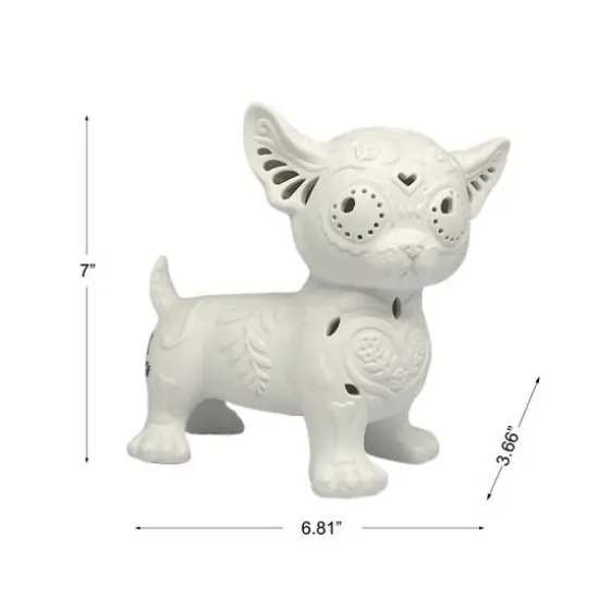 7" DIY LED Dog Ceramic Décor by Ashland® {4}