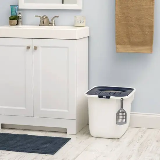 IRIS&reg; 49qt. Cat Litter Box with Top Entry Lid {3}