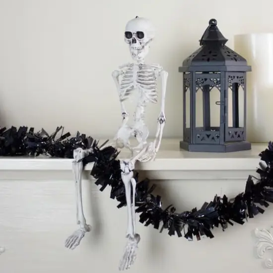 20" Jointed Skeleton Hanging Halloween Decoration {5}