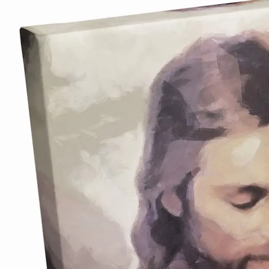 Jesus with Lamb Canvas Wall Art {4}