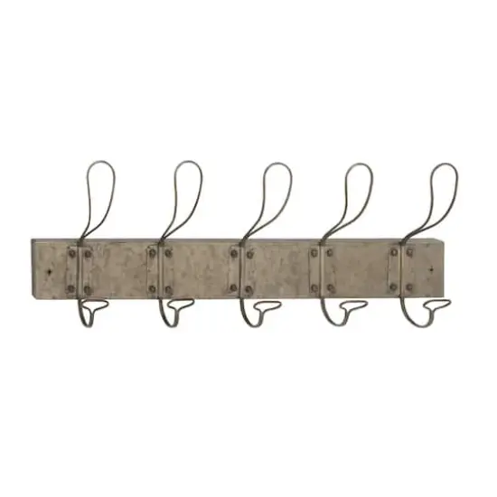 Gray Metal Vintage Wall Hook, 11" x 30" x 4" {1}