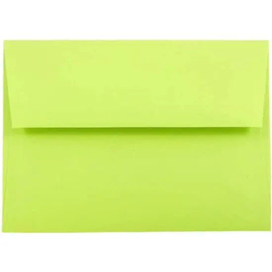 JAM Paper A7 Ultra Lime Green Invitation Envelopes, 50ct. {1}