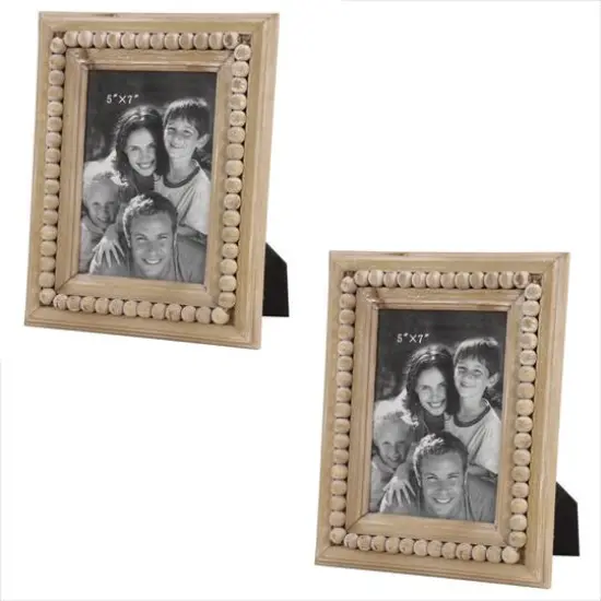 2 Pack Light Brown Wood 5" x 7" Frame {10}