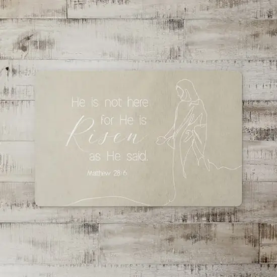 Risen Bible Jesus 6 27" x 18" Floor Mat {3}