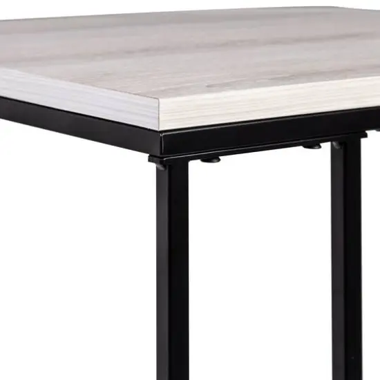 Honey Can Do 25" Natural Square C End Table {8}