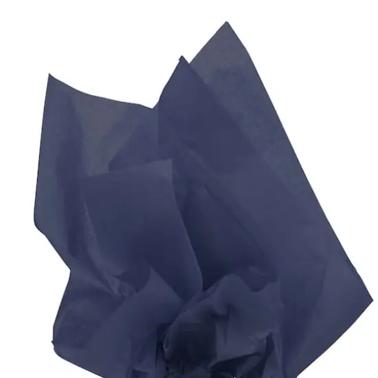 JAM Paper 20" x 26" Tissue Paper, 2 Packs of 10 Sheets Navy Blue {8}