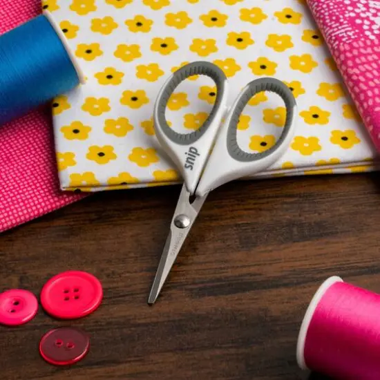 SINGER&reg; 4" Gray Comfort Grip Craft Scissors {10}