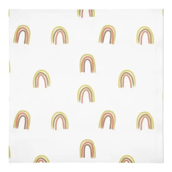 Random Rainbow Pattern 10" x 10" Cotton Twill Napkin {1}