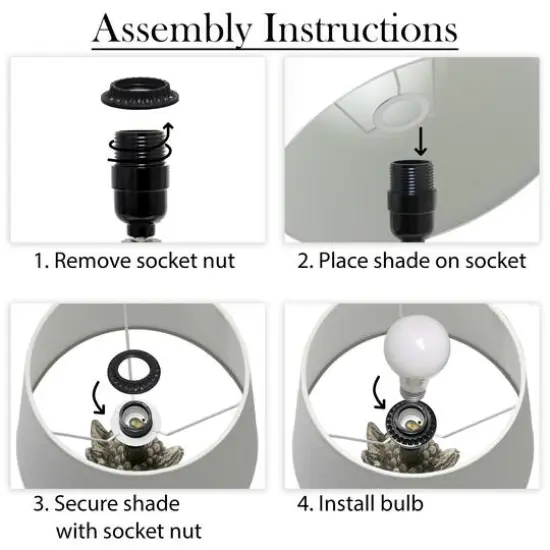 Simple Designs&trade; 20" Brown and White Owl Table Lamp with Shade White Shade {13}