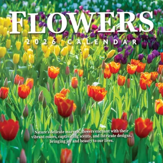 2026 Flowers Wall Calendar {1}
